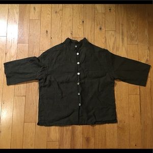 Bryn Walker linen shirt, 3/4 sleeves